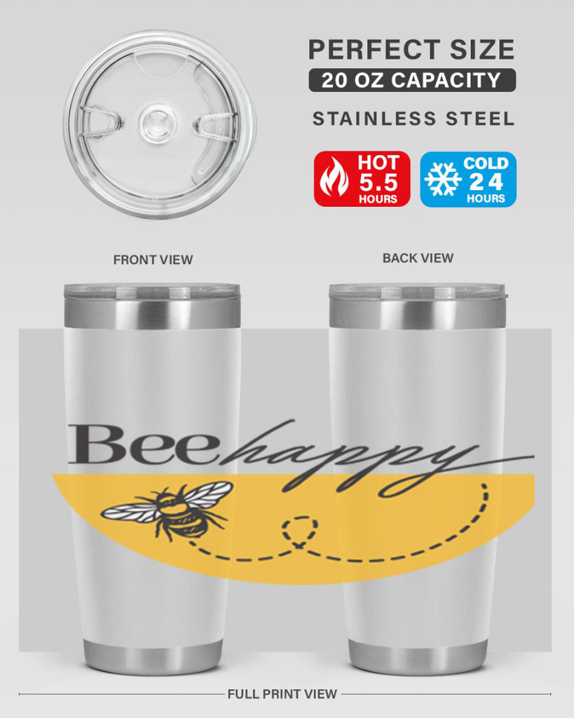 Bee Happy30#- spring- Tumbler