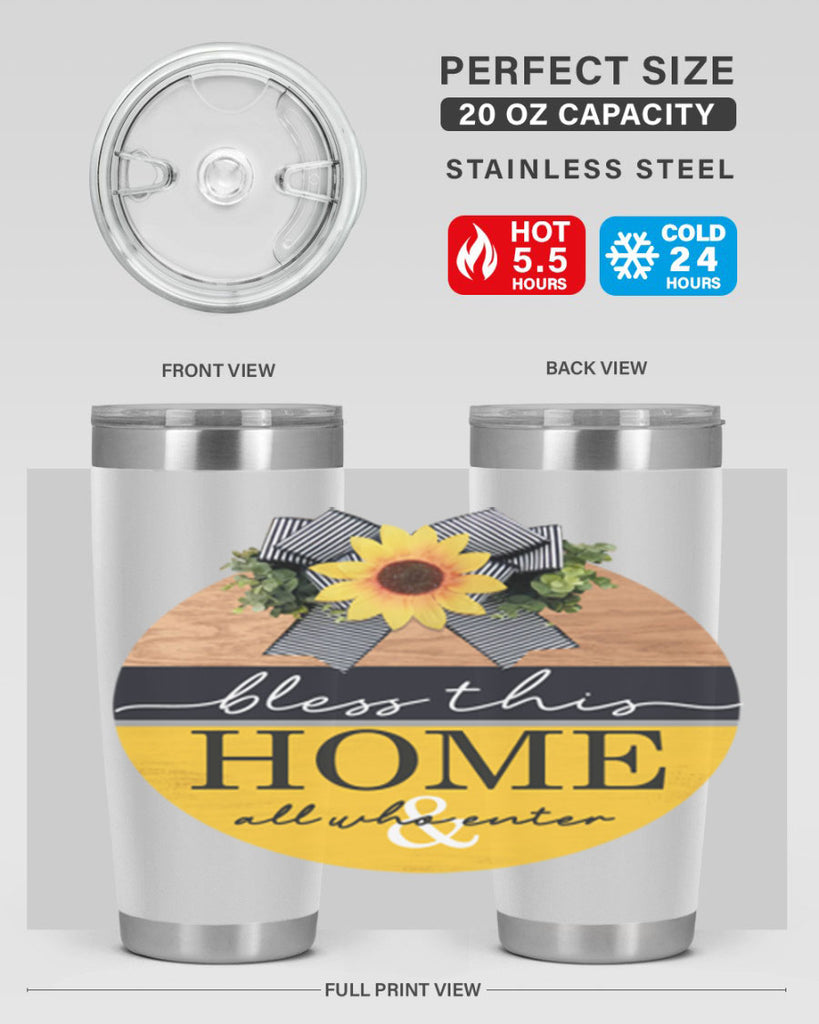 Bless this Home and all Mockup56#- spring- Tumbler