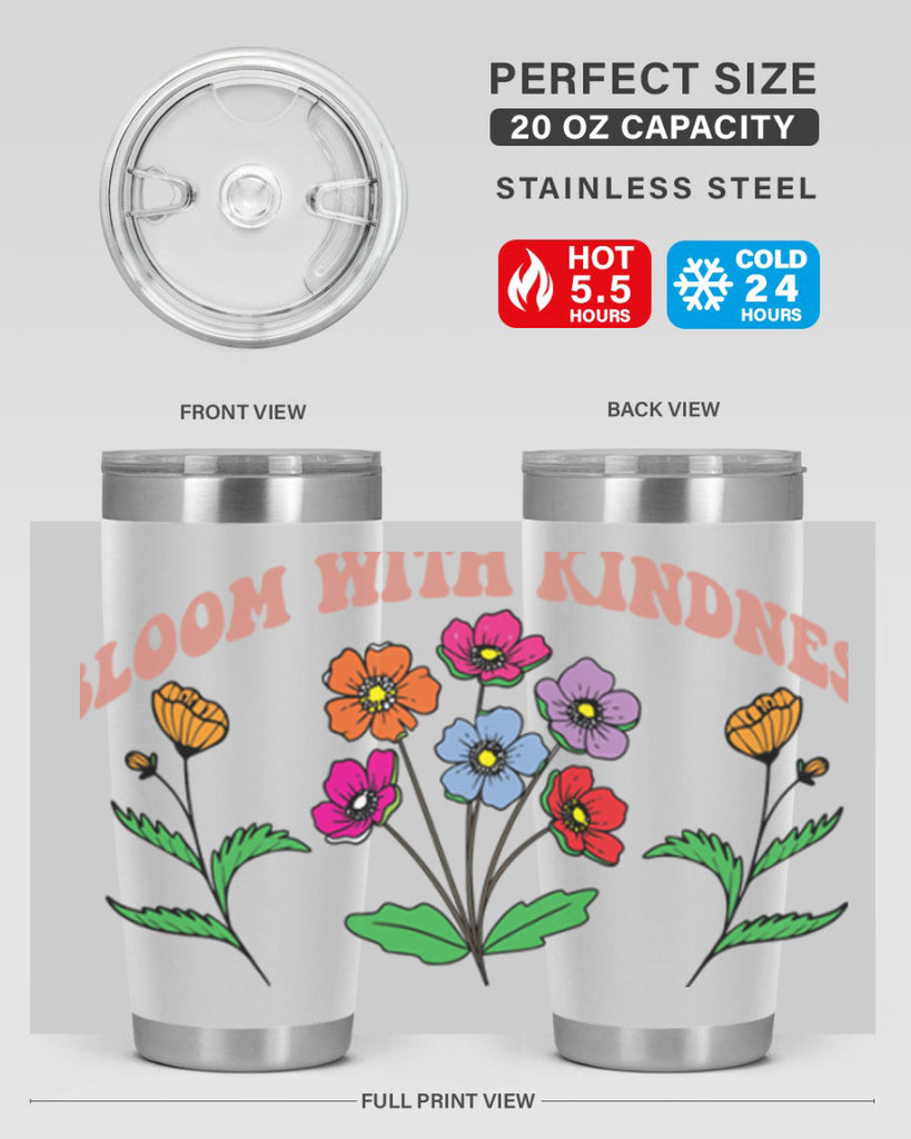 Bloom with Kindness  92#- spring- Tumbler