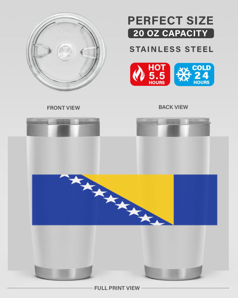 Bosnia and Herzegovina 176#- world flags- Tumbler