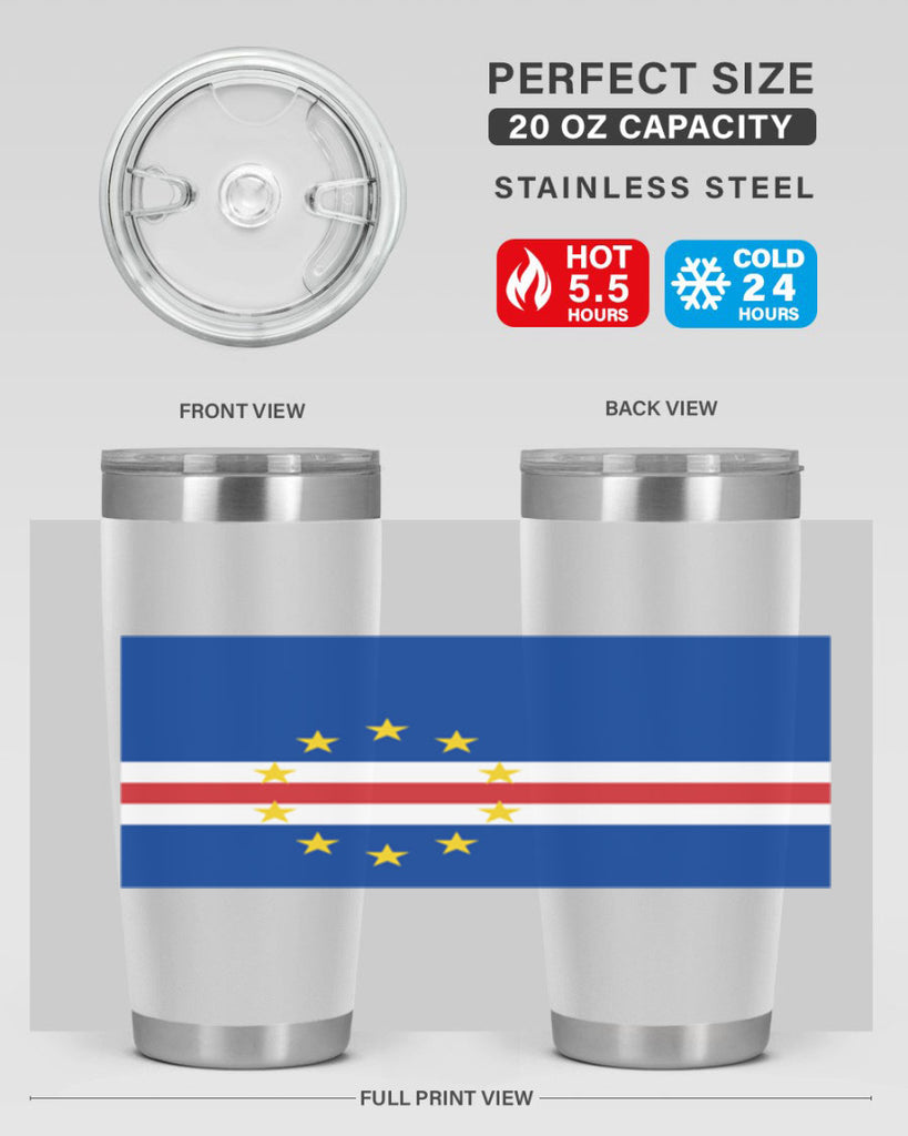 Cabo Verde 169#- world flags- Tumbler
