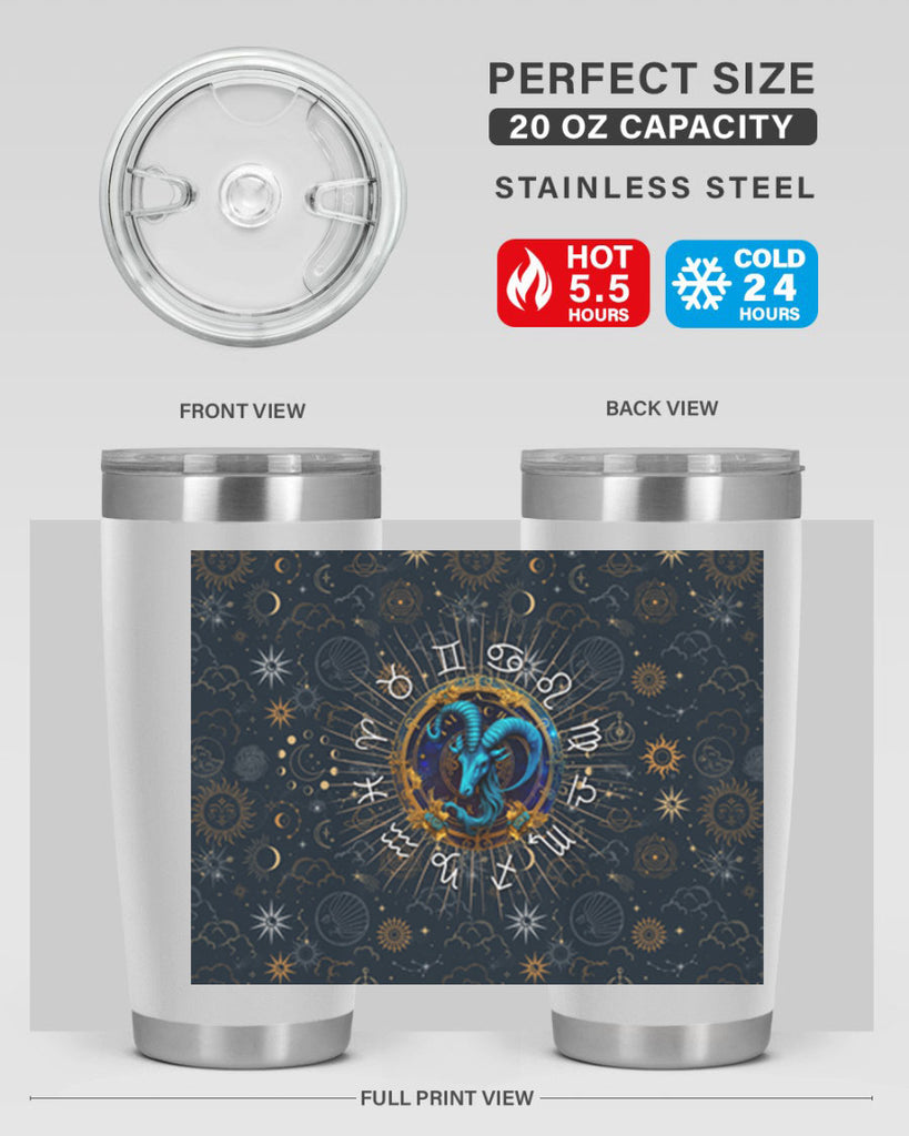Capricorn Straight 184#- zodiac- Tumbler