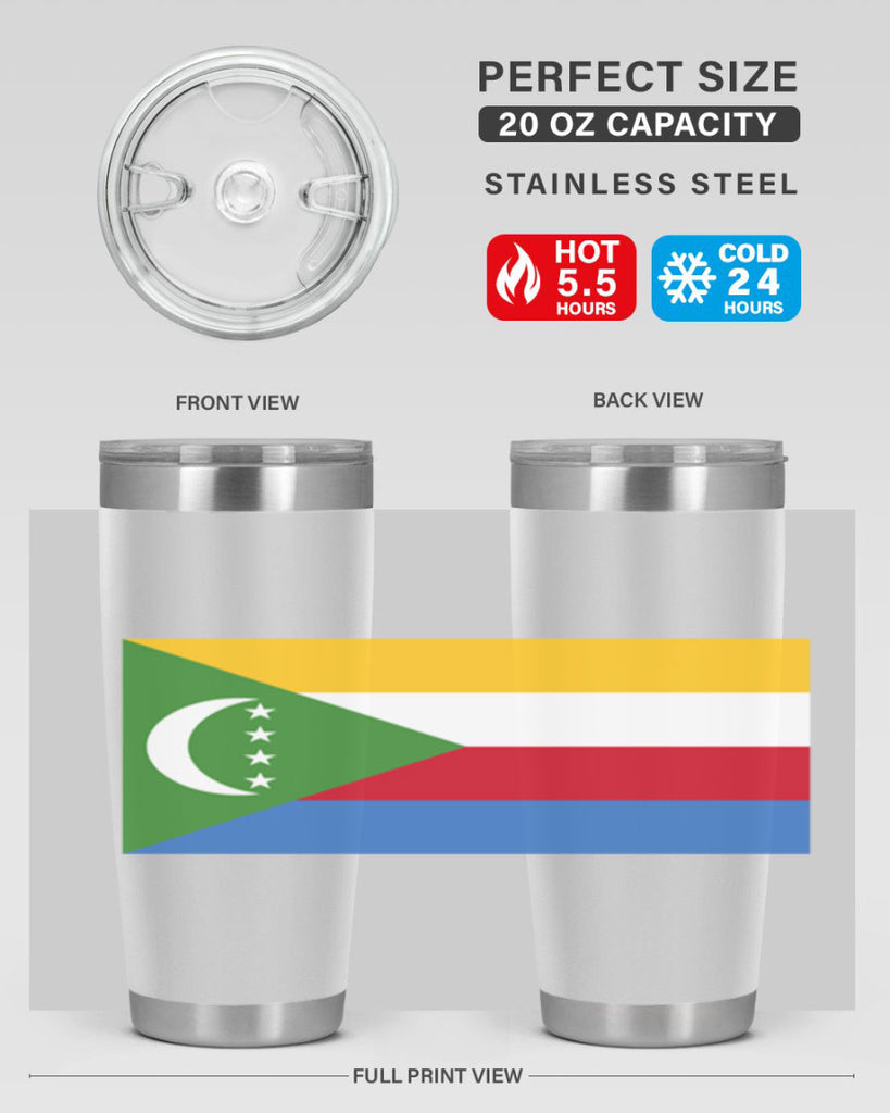 Comoros 160#- world flags- Tumbler