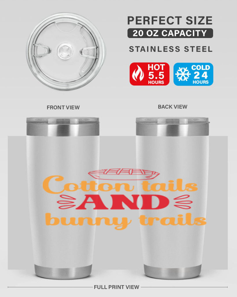 Cotton tails and bunny trails 112#- spring- Tumbler