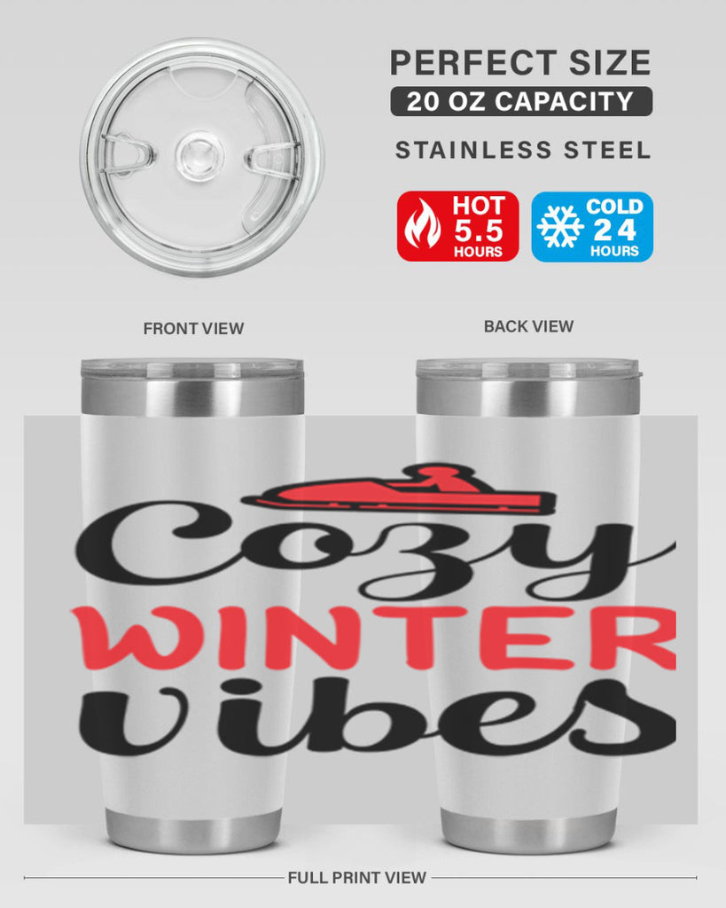 Cozy winter vibes 68#- winter- Tumbler