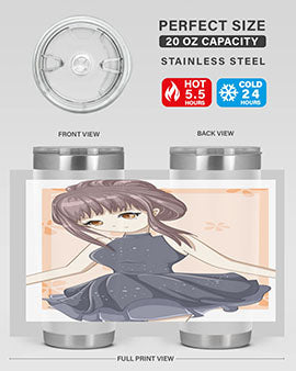 Cute and beatiful princess wearing black dress 117#- anime- Tumbler