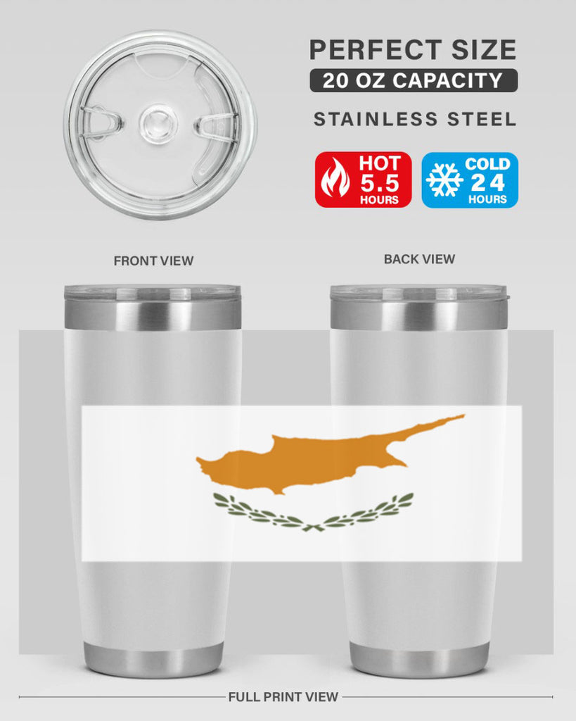 Cyprus 153#- world flags- Tumbler