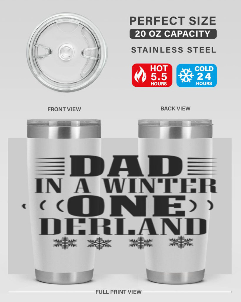DAD IN A WINTER ONE DERLAND 91#- winter- Tumbler