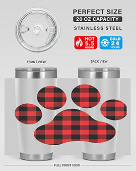 Dog Paw Style 94#- dog- Tumbler
