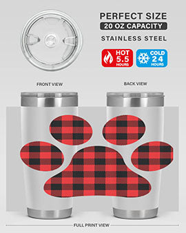 Dog Paw Style 95#- dog- Tumbler