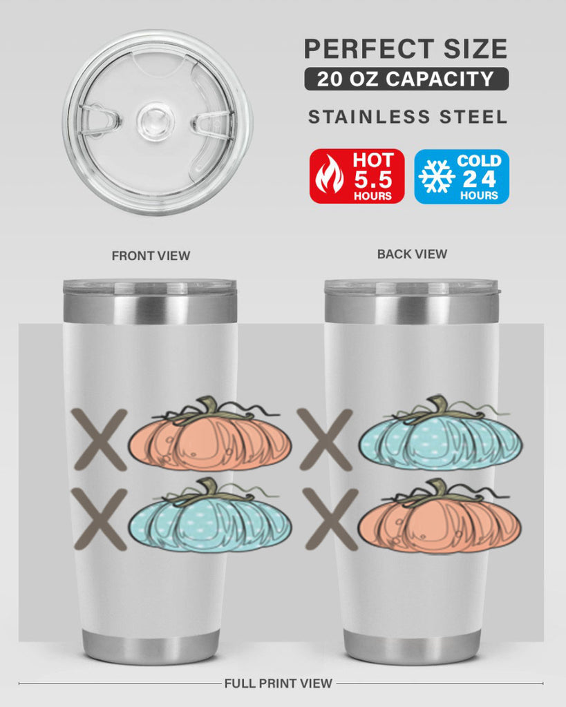 Fall Pumpkin XOXO 129#- fall- Tumbler