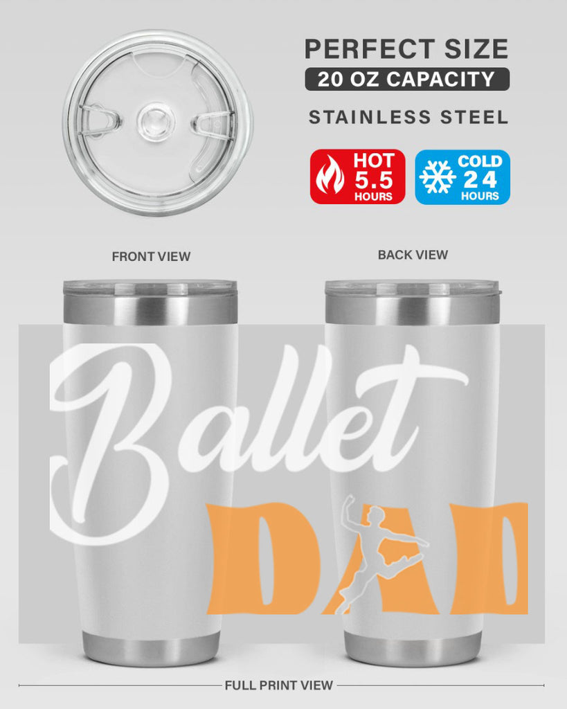 Fitted Dance Dad Ballet SVG Ballet 39#- ballet- Tumbler