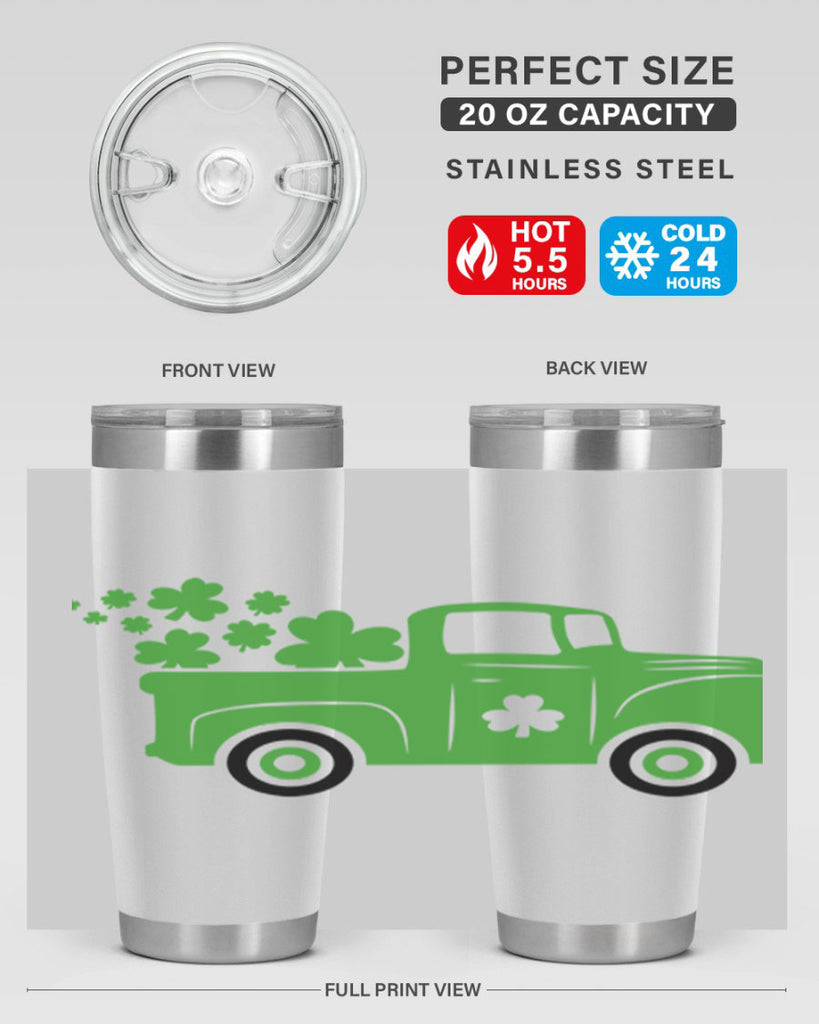 Green Truck Style 97#- St Patricks Day- Tumbler