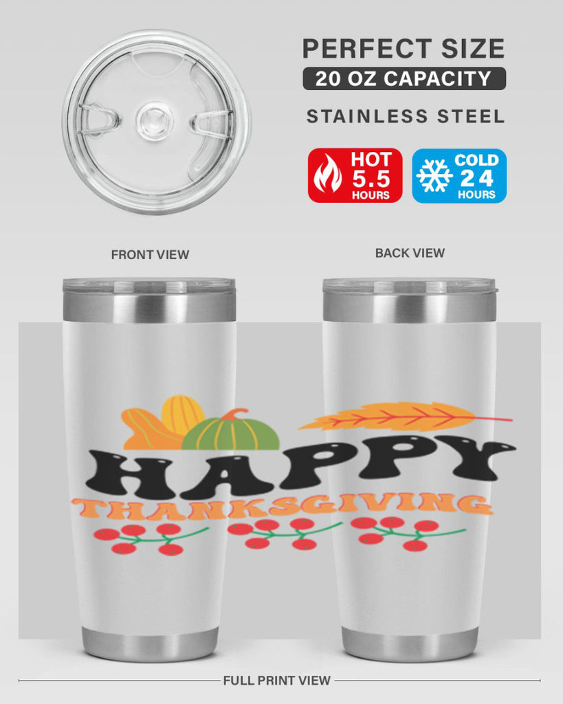 Happy Thanksgiving 251#- fall- Tumbler