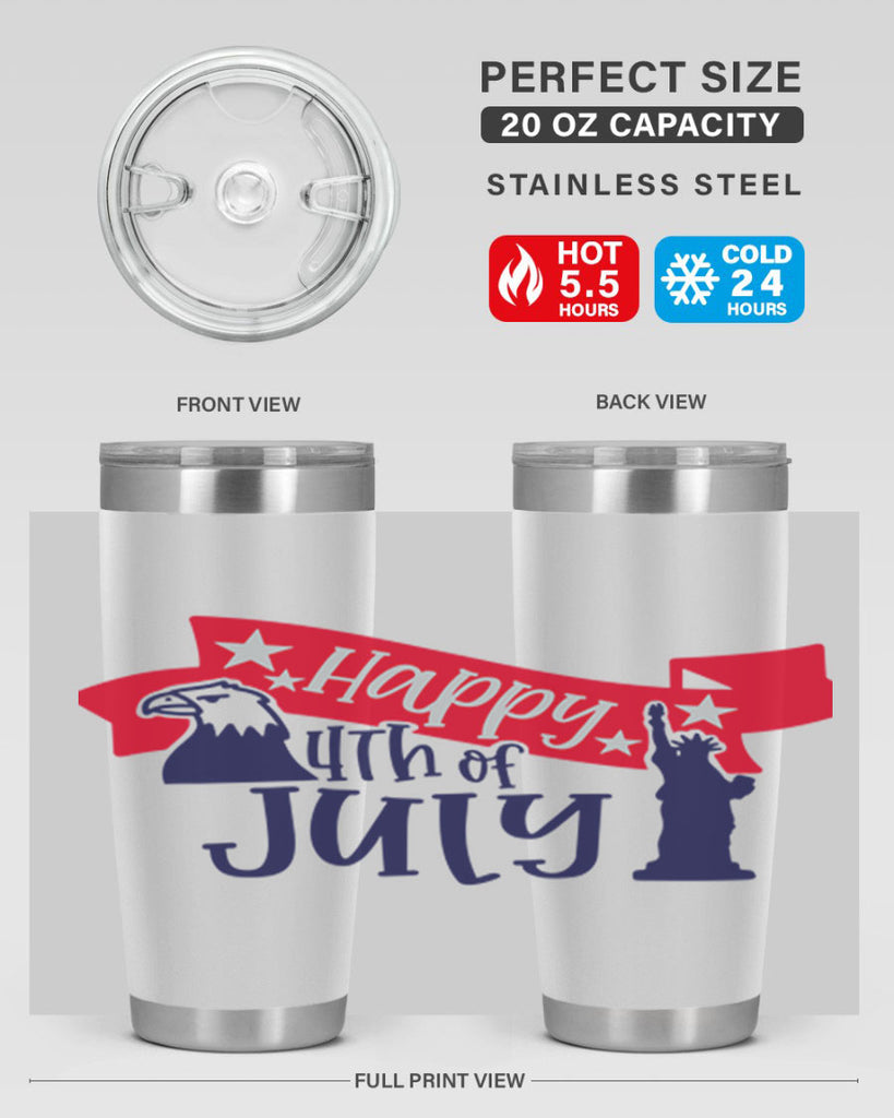 Happy th Of July Style 156#- Fourt Of July- Tumbler