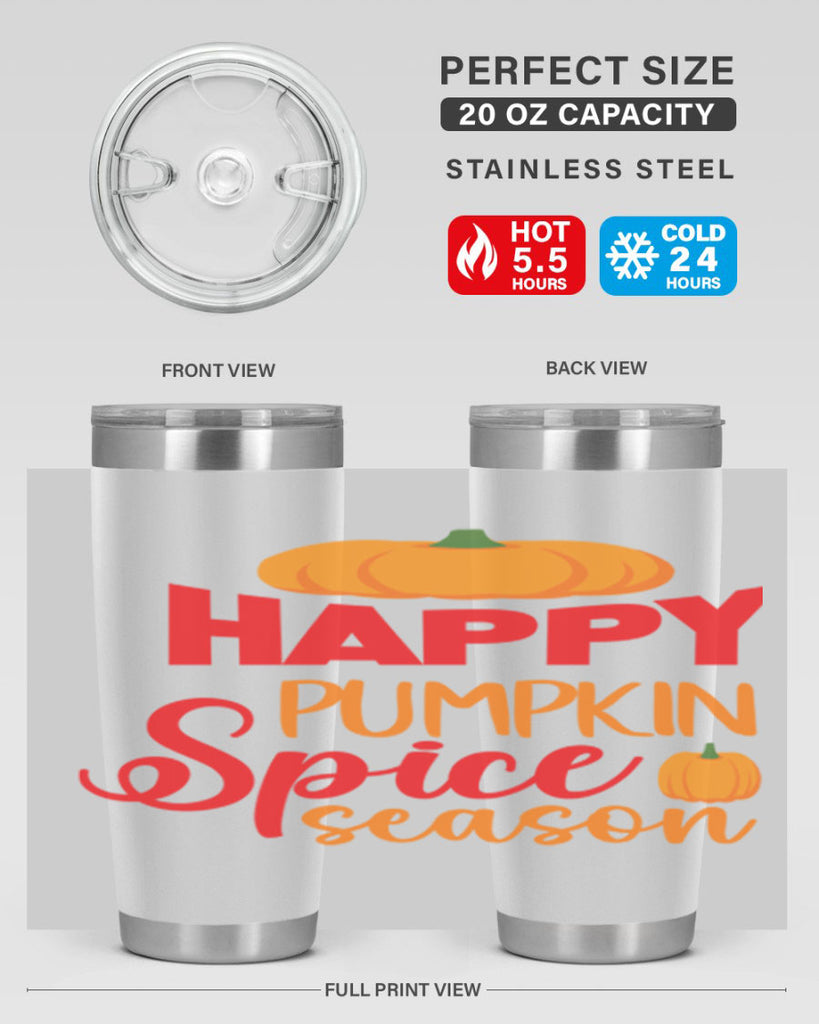 HappyPumpkinSpiceSeason 259#- fall- Tumbler
