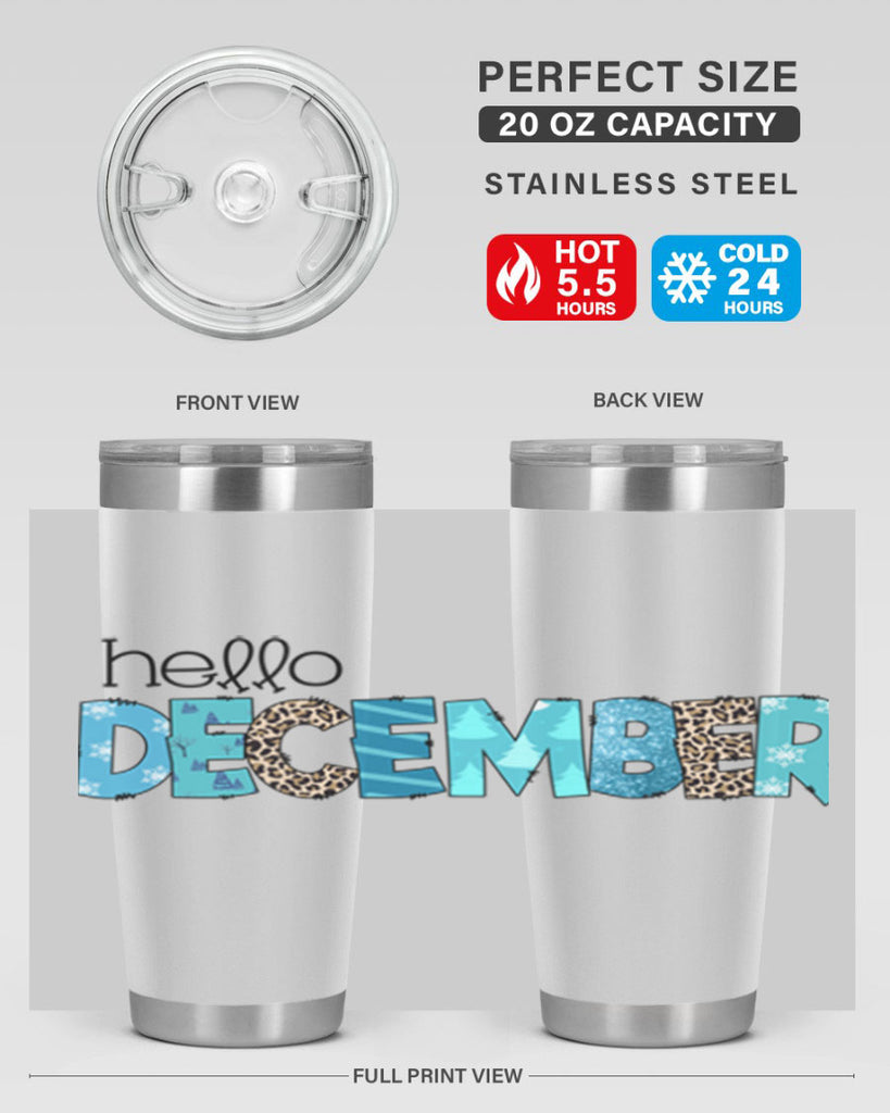 Hello December 187#- winter- Tumbler