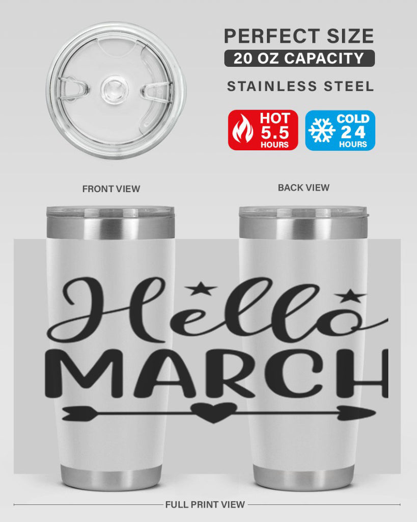 Hello March 184#- spring- Tumbler