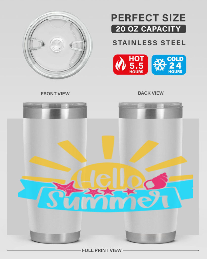 Hello Summer Style 38#- summer- Tumbler