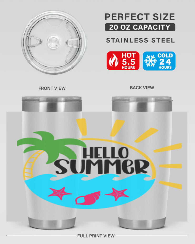 Hello Summer Style 40#- summer- Tumbler