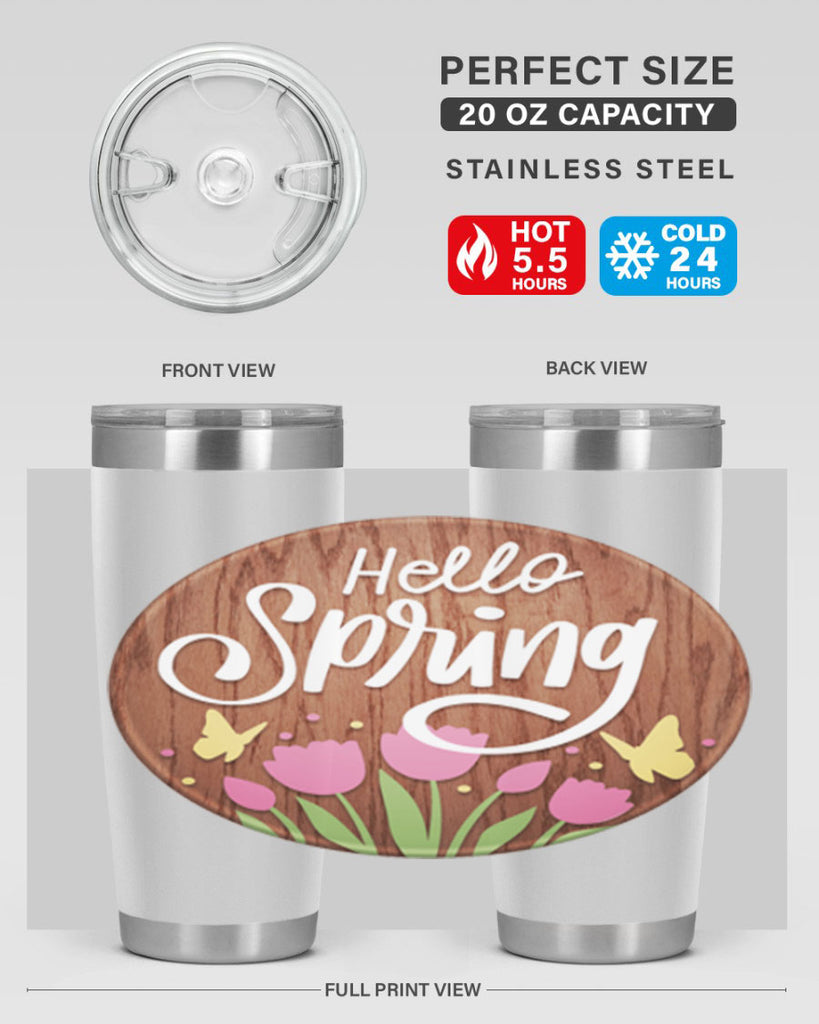 Hello spring Mockup202#- spring- Tumbler