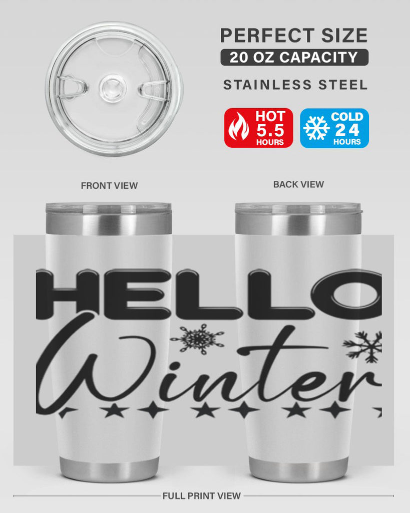Hello winter 183#- winter- Tumbler
