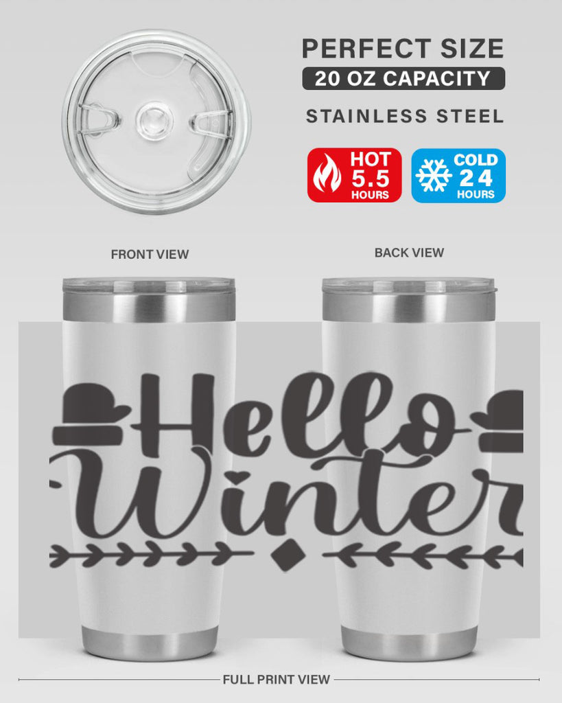 Hello winter 184#- winter- Tumbler