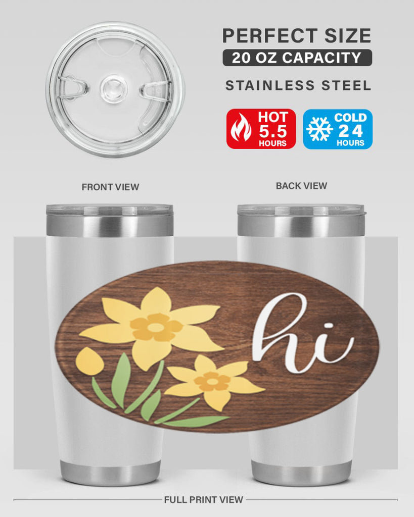 Hi daffodil flower Mockup235#- spring- Tumbler