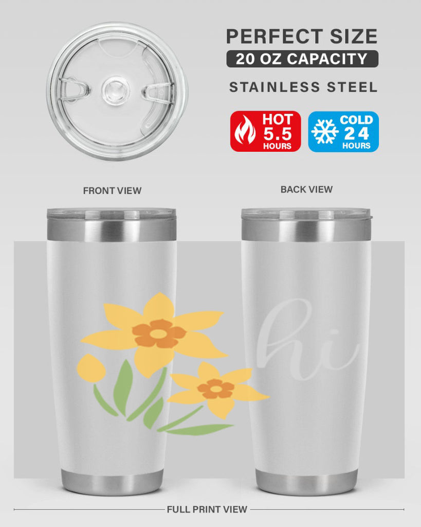 Hi daffodil flower236#- spring- Tumbler