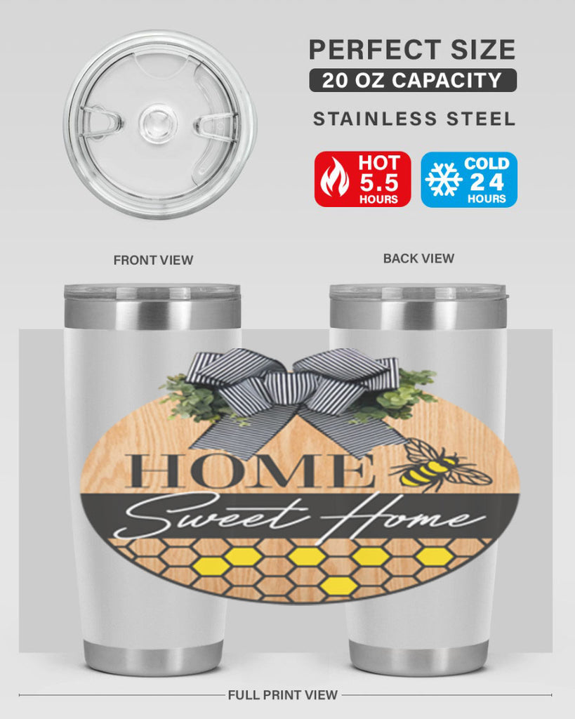 Home Sweet home bee and hive Mockup241#- spring- Tumbler