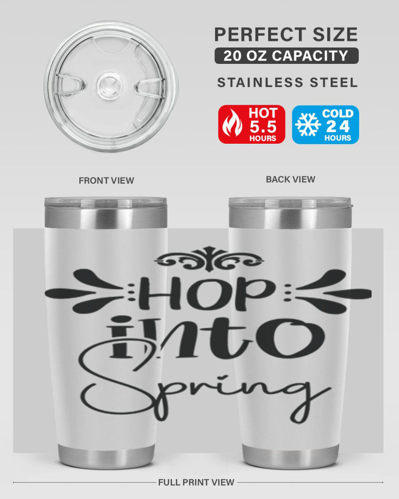 Hop into Spring 247#- spring- Tumbler