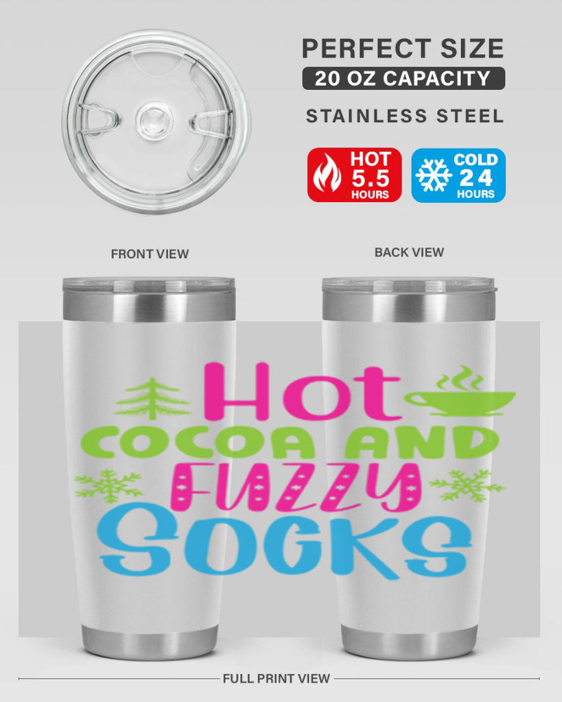 Hot Cocoa And Fuzzy Socks209#- winter- Tumbler