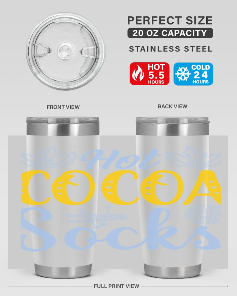 Hot cocoa socks211#- winter- Tumbler