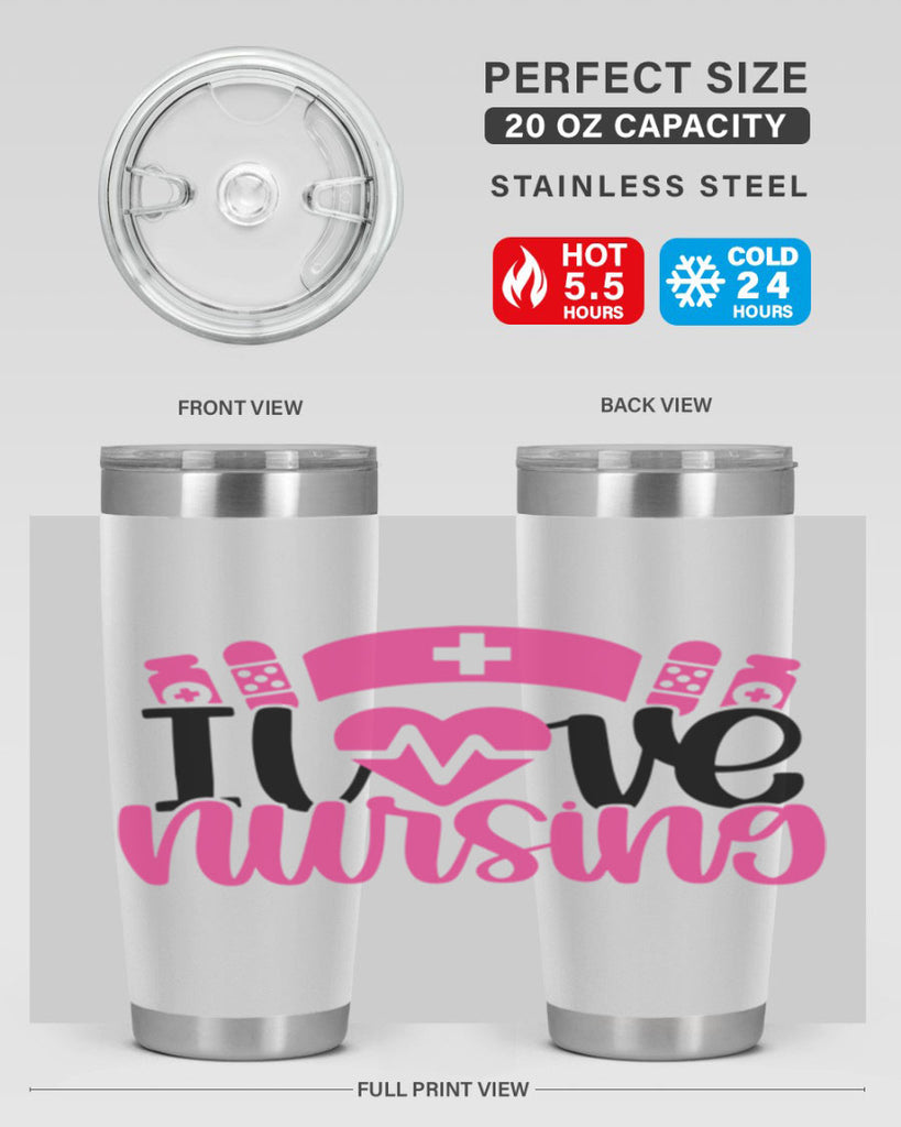 I Love Nursing Style Style 171#- nurse- tumbler