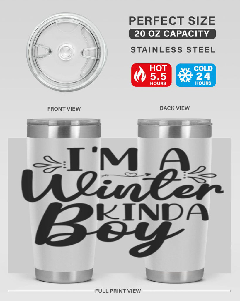 Im A Winter Kinda Boy 238#- winter- Tumbler