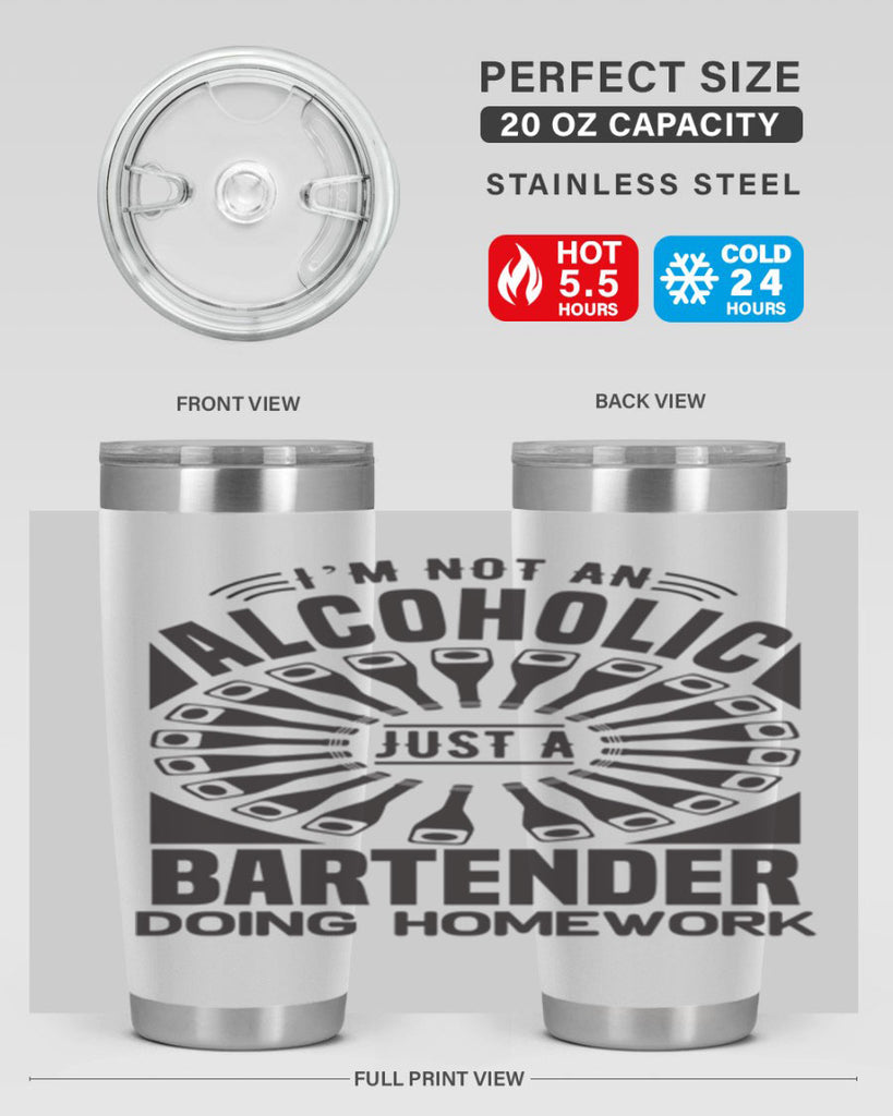 Im not an Style 18#- bartender- tumbler