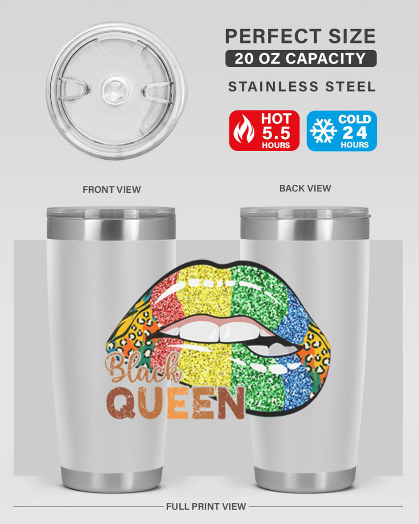 Juneteenth Black Queen Sexy Lip Png 35#- Juneteenth- tumbler