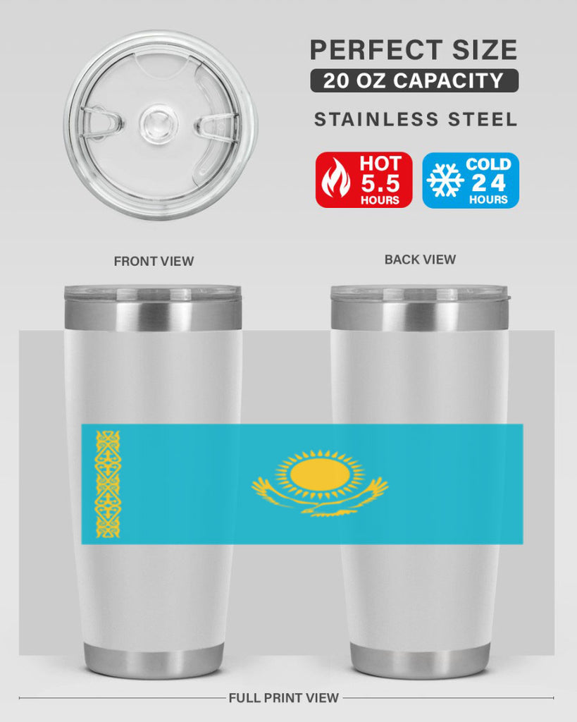 Kazakhstan 111#- world flags- Tumbler