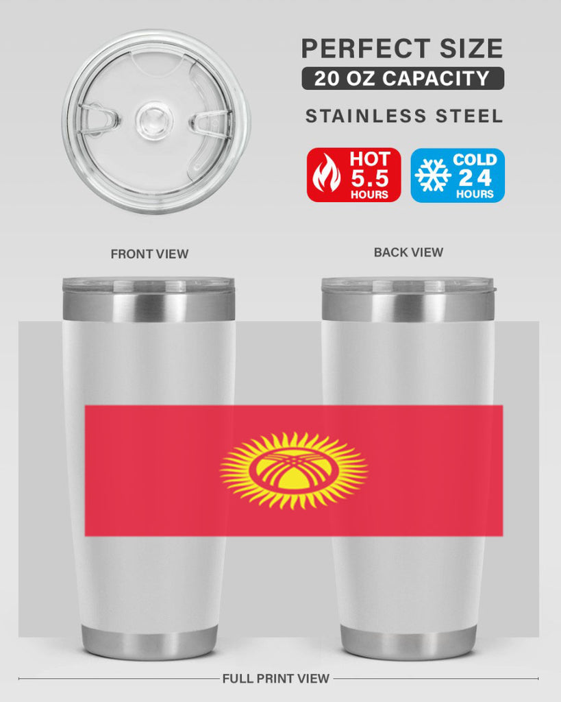 Kyrgyzstan 106#- world flags- Tumbler