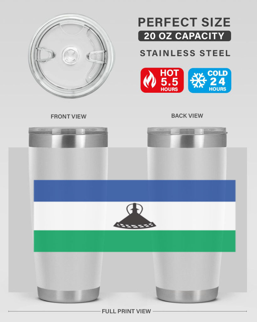Lesotho 102#- world flags- Tumbler