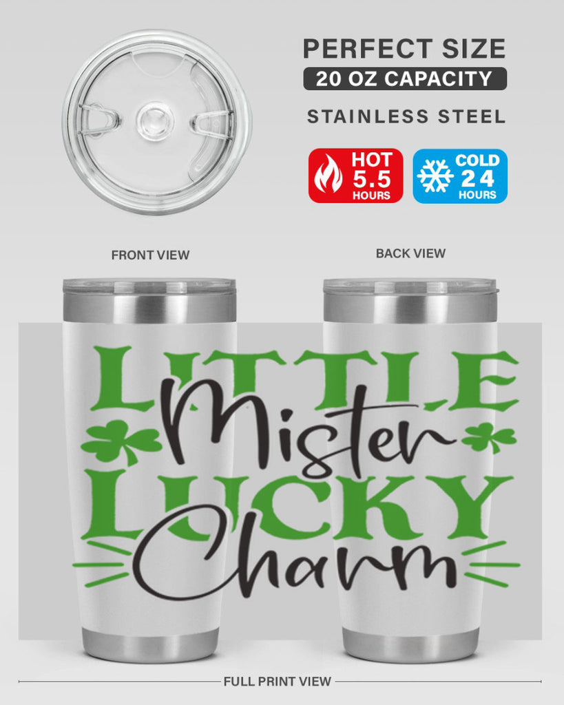 Little Mister Lucky Charm Style 153#- St Patricks Day- Tumbler