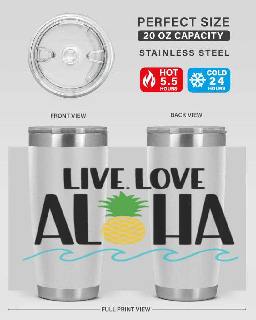 Live Love Aloha Style 30#- summer- Tumbler