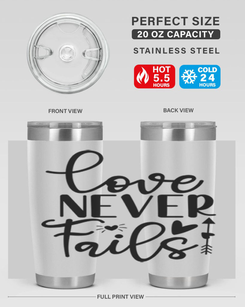 Love Never Fails 309#- winter- Tumbler