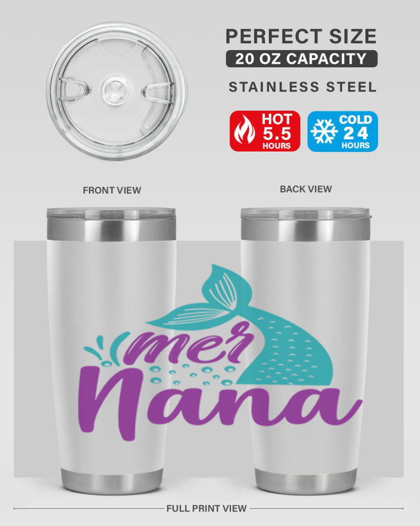 Mer Nana 343#- mermaid- Tumbler