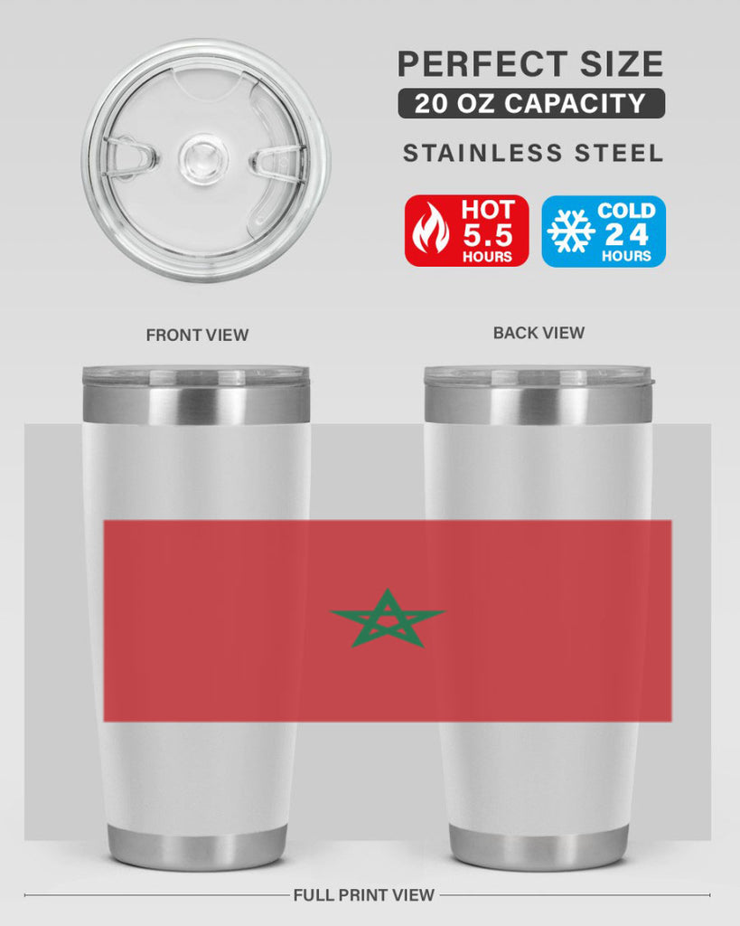 Morocco 81#- world flags- Tumbler