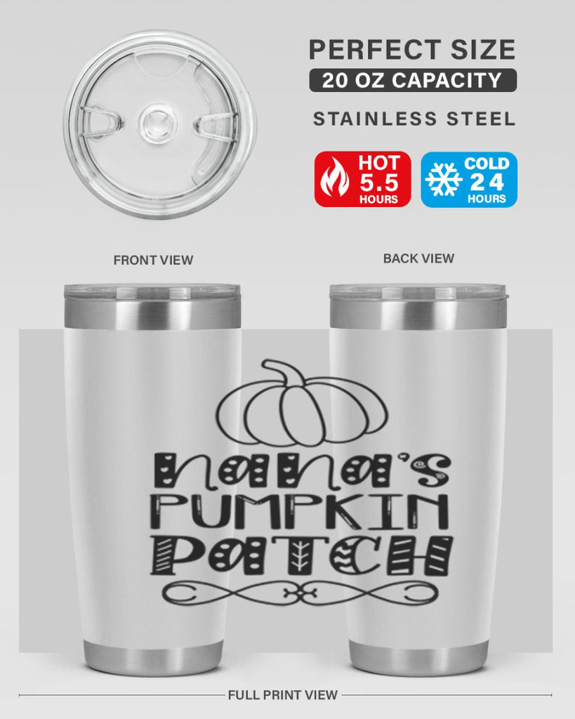 Nana s Pumpkin Patch 439#- fall- Tumbler