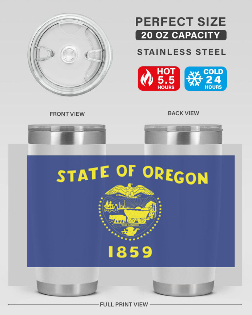 Oregon 15#- Us Flags- Tumbler
