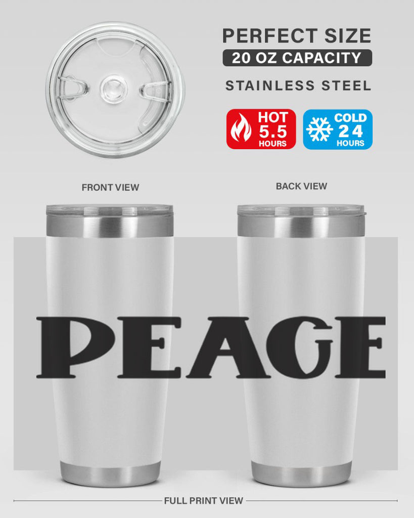 Peace Style 40#- St Patricks Day- Tumbler