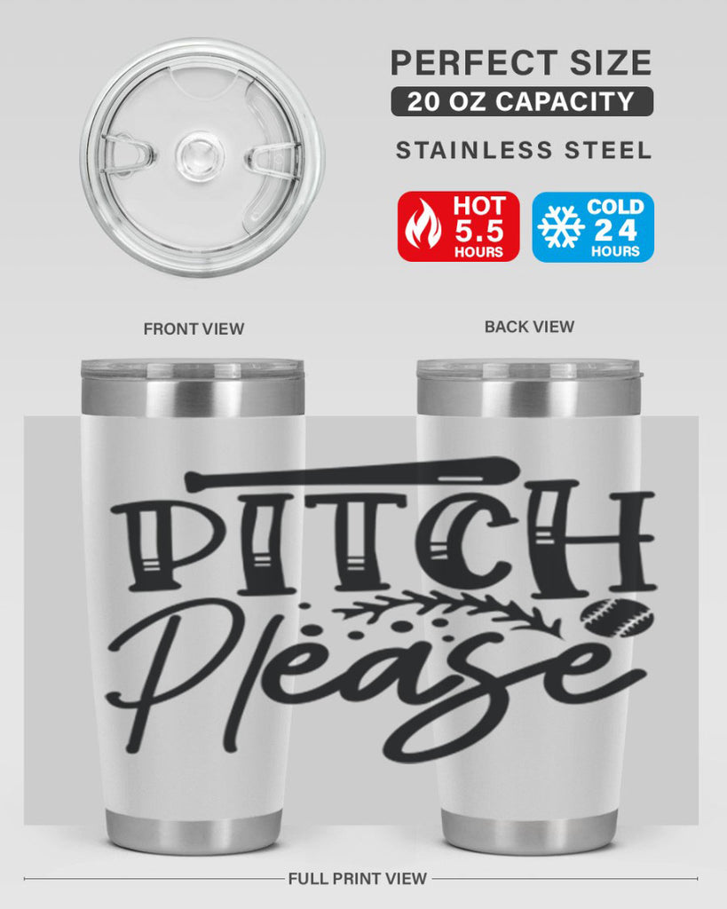 Pitch Please 2037#- baseball- Tumbler