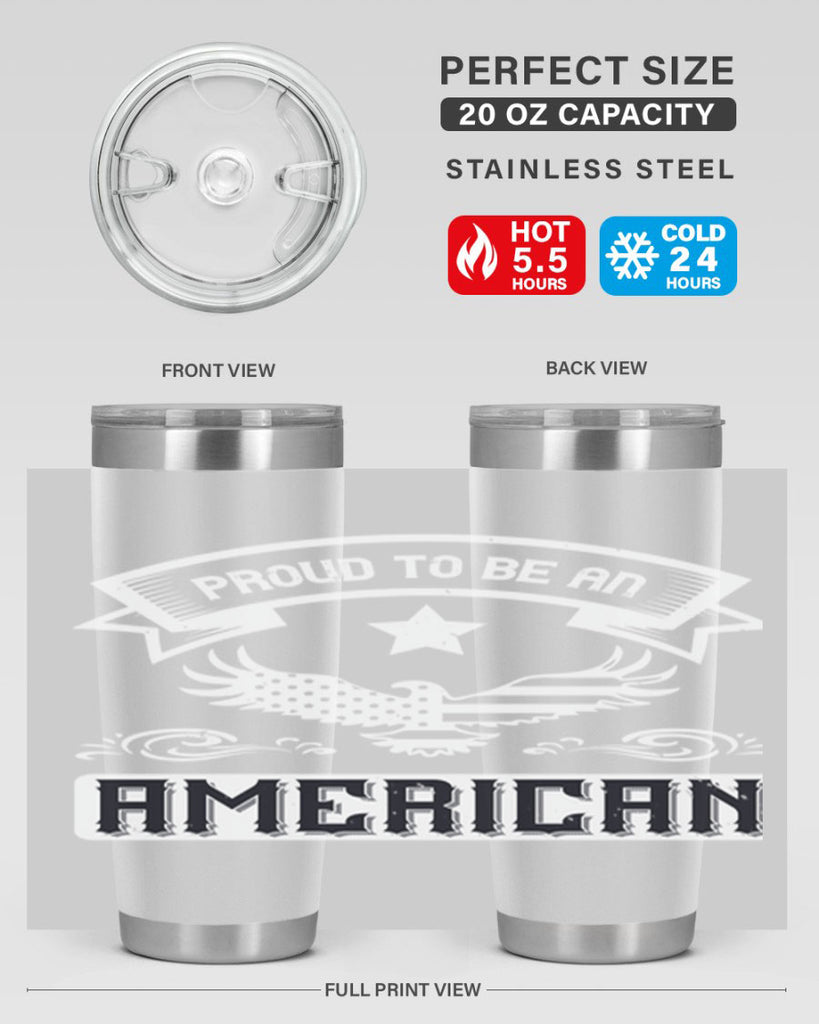 Proud to be an American Style 189#- Fourt Of July- Tumbler